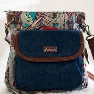 SAKROOTS Artist Circle Spirit Desert Valentina Ramos Owl Floral Crossbody Bag